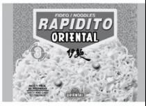 FIDEO/NOODLES RAPIDITO ORIENTAL