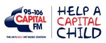 95-106 CAPITAL FM THE UK'S NO.1 HIT MUSIC STATION HELP A CAPITAL CHILD