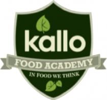 KALLO FOOD ACADEMY IN FOOD WE THINK