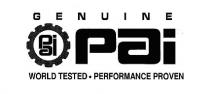 GENUINE PAI WORLD TESTED PERFORMANCE PROVEN