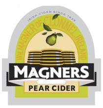 MAGNERS PEAR CIDER IRISH CIDER SINCE 1935 WM. MAGNER OF CLONMEL, IRELAND