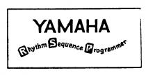 Yamaha Rhythm Sequence Programmer