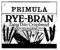 PRIMULA RYE-BRAN Extra Thin Crispbread