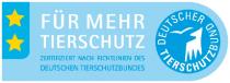 DEUTSCHER TIERSCHUTZBUND FÜR MEHR TIERSCHUTZ ZERTIFIZIERT NACH RICHTLINIEN DES DEUTSCHEN TIERSCHUTZBUNDES