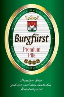 Burgfürst Premium Pils gebraut nach dem deutschen Reinheitsgebot Langenburger Premium Pils ein Spitzen-Bier