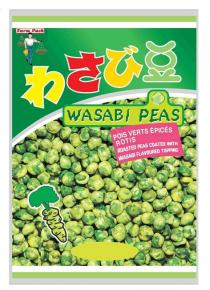 Farm Pack WASABI PEAS POIS VERTS ÉPICÉS ROTIS ROASTED PEAS COATED WITH WASABI FLAVOURED TOPPING