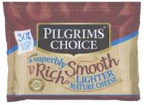 30% LESS FAT PILGRIMS CHOICE a superbly Smooth and Rich LIGHTER MATURE CHEESE