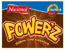 NACIONAL desde 1849 POWER'Z SABOR COM ENERGIA NUTRI+ CRESCIMENTO EQUILIBRIO DESENVOLVIMENTO 30 Vitaminas e ferro