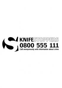 CS KNIFESTOPPERS 0800 555 111 Call anonymously with information about crime