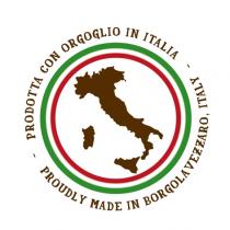 PRODOTTA CON ORGOGLIO IN ITALIA PROUDLY MADE IN BORGOLAVEZZARO