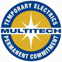 MULTITECH TEMPORARY ELECTRICS PERMANENT COMMITMENT