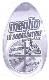 MEGLIO LO SGRASSATORE UNIVERSALE CUCINA HOBBY PAVIMENTI TESSUTI