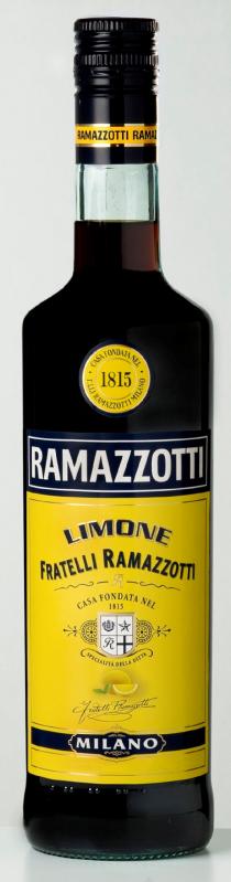 RAMAZZOTTI LIMONE FRATELLI RAMAZZOTTI CASA FONDATA NEL 1815 SPECIALITA DELLA DITTA MILANO