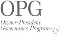 OPG OWNER PRESIDENT GOVERNANCE PROGRAM