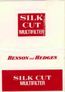 SILK CUT MULTIFILTER BENSON AND HEDGES