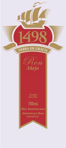 1498 TIERRA DE GRACIA RON AÑEJO