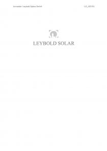 LEYBOLD SOLAR