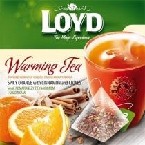 LOYD The Magic Experience Warming Tea FLAVOURED HERBAL TEA/ HERBATKA ZIOŁOWA AROMATYZOWANA SPICY ORANGE with CINNAMON and CLOVES smak POMARAŃCZY Z CYNAMONEM I GOŹDZIKAMI WARMING SPICES