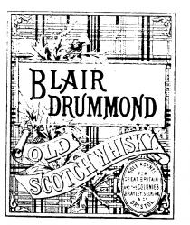 BLAIR DRUMMOND OLD SCOTCH WHISKY