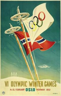 VI OLYMPIC WINTER GAMES 14.-25. FEBRUARY OSLO NORWAY 1952