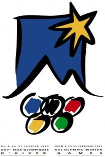 DU 8 AU 23 FEVRIER 1992 XVIes JEUX OLYMPIQUES D'HIVER FROM 8 TO 23 FEBRUARY 1992 XVI OLYMPIC WINTER GAMES