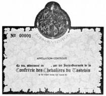 CONFRERIE CHEVALIERS DU TASTEVIN ETIQUETTE