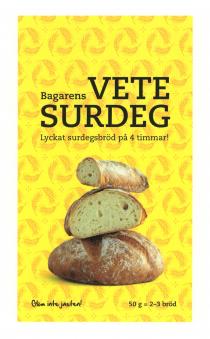 Bagarens VETE SURDEG Lyckat surdegsbröd på 4 timmar! Glöm inte jästen! 50 g = 2-3 bröd