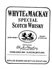 WHYTE & MACKAY SPECIAL SCOTCH WHISKEY