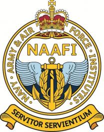 ·NAVY · ARMY & AIR FORCE · INSTITUTES· NAAFI SERVITOR SERVIENTIUM