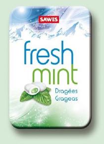 SAWES FRESHMINT DRAGÉES GRAGEAS