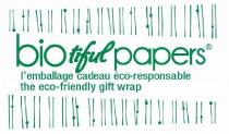 BIOtiful PAPERS l'emballage cadeau éco-responsable the eco-friendly gift wrap