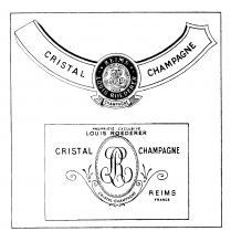 CRISTAL CHAMPAGNE LR LOUIS ROEDERER RHEIMS