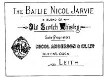 THE BAILIE NICOL JARVIE BLEND NICOL ANDERSON & CO. LTD QUEENS DOCK LEITH