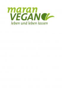 maran VEGAN leben und leben lassen