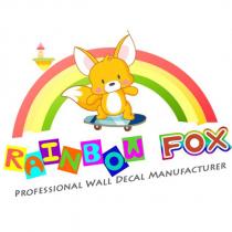 Rainbow Fox PROFESSIONAL Wall Decal MANUFACTURER