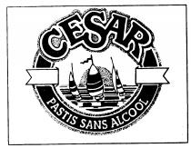 CESAR PASTIS SANS ALCOOL