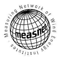 MEASNET - MEASURING NETWORK OF WIND ENERGY INSTITUTES