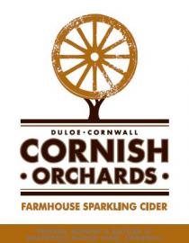 DULOE CORNWALL CORNISH ORCHARDS FARMHOUSE SPARKLING CIDER PRESSED, BLENDED & BOTTLED AT WESTNORTH MANOR FARM, CORNWALL