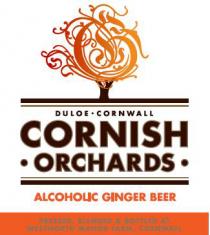 DULOE CORNWALL CORNISH ORCHARDS ALCOHOLIC GINGER BEER PRESSED BLENDED & BOTTLED AT WESTNORTH MANOR FARM CORNWALL