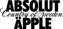 ABSOLUT COUNTRY OF SWEDEN ÄPPLE