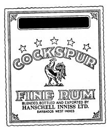 COCKSPUR FINE RUM