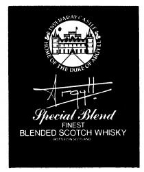 Inveray Castle Argyll Special Blend Finest Blended Scotch Whisky