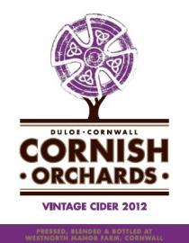 DULOE CORNWALL CORNISH ORCHARDS VINTAGE CIDER 2012 PRESSED, BLENDED & BOTTLED AT WESTNORTH MANOR FARM, CORNWALL