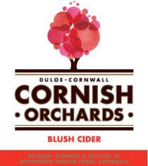 DULOE CORNWALL CORNISH ORCHARDS BLUSH CIDER PRESSED, BLENDED & BOTTLED AT WESTNORTH MANOR FARM, CORNWALL