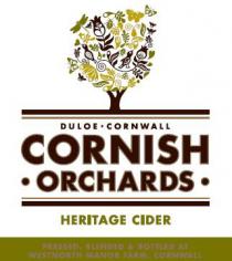 DULOE CORNWALL CORNISH ORCHARDS HERITAGE CIDER PRESSED, BLENDED & BOTTLED AT WESTNORTH MANOR FARM, CORNWALL