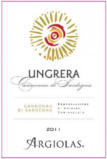 UNGRERA - CANNONAU DI SARDEGNA - CANNONAU DI SARDEGNA - DENOMINAZIONE DI ORIGINE CONTROLLATA - 2011 ARGIOLAS