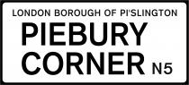 PIEBURY CORNER LONDON BOROUGH OF PI'SLINGTON N5