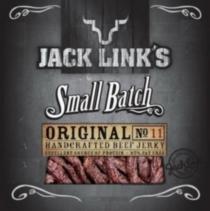 JACK LINK'S SMALL BATCH ORIGINAL NO 11 HADCRAFTED BEEF JERKY EXCELLENT SOURCE OF PROTEIN 97% FAT FREE JACK LINK FAMILY QUALITY GURANTEE SINCE 1885