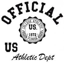 OFFICIAL US ATHLETIC DEPT COLLEGE ATHLETIC FLORIDA US 1972