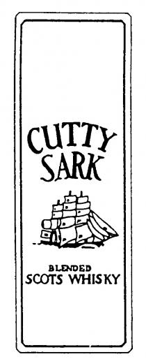 CUTTY SARK BLENDED SCOTS WHISKY